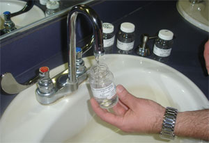 testing tap water